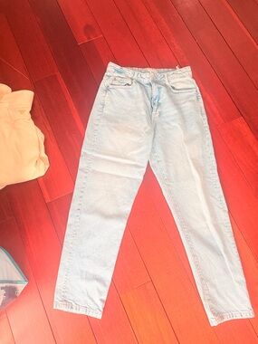 Zara Light Blue Boyfriend Jeans